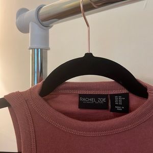 brand new Rachel Zoe Los Angeles extra small high neck dusted rose tank top